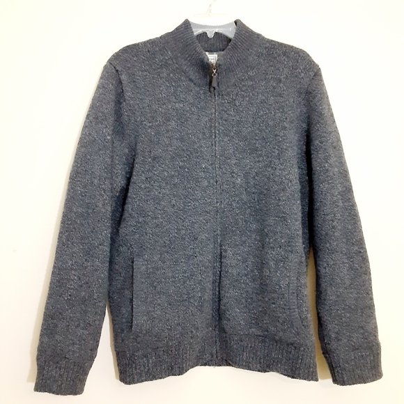 L.L. Bean Other - LL. Bean Lambswool Fleece Lined Zip Up Gray XL
